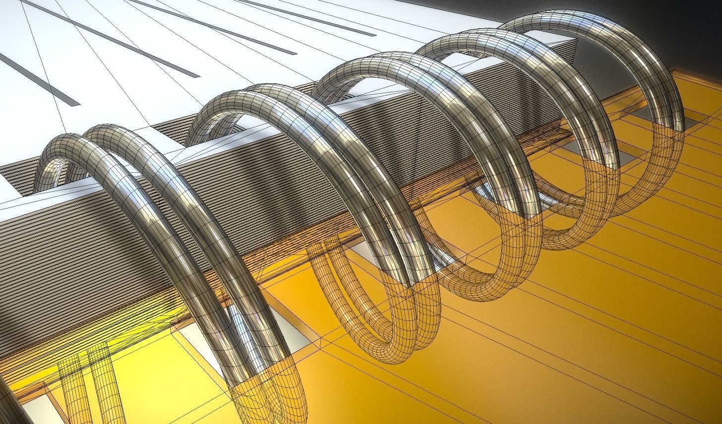Notepad lined and animated 3D model_15