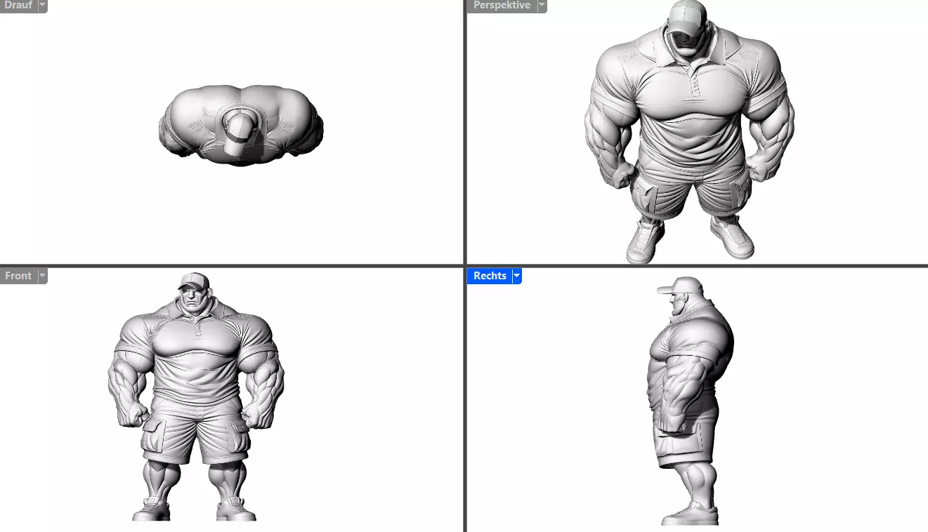 Big Man 3D print model_1