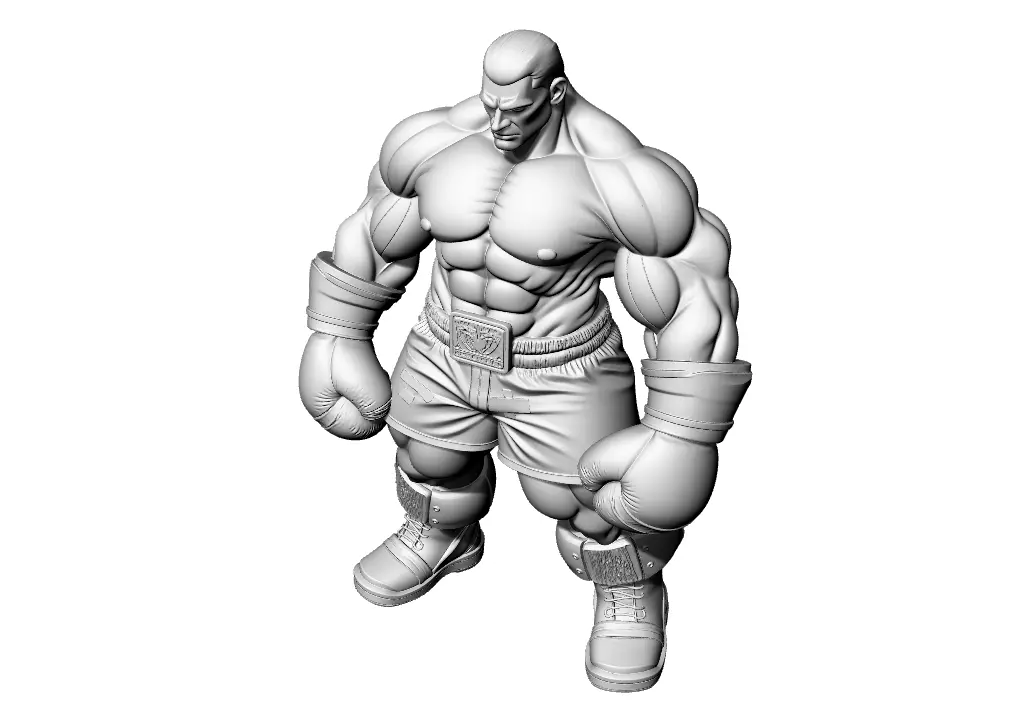 Heavy wight Fighter Boxer MMA WWE 3D print model