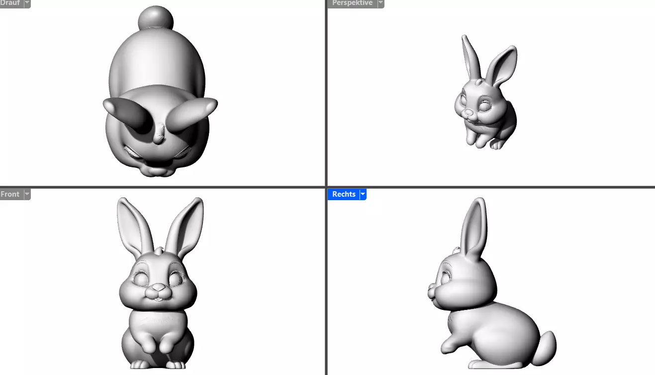 Rabitt Easter Hasen Ostern Beast tier 3D print model_2