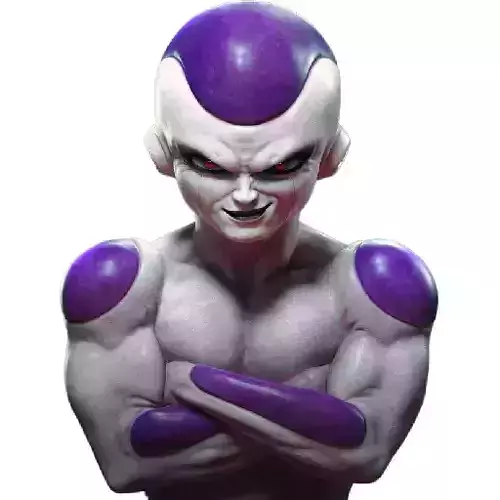 Frieza 3D model of the famous antagonist from Dragon Ball
