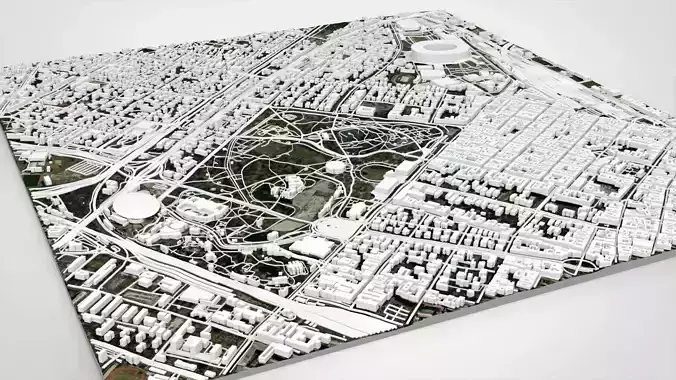 Varosliget park Budapest Hungary 3D model 6