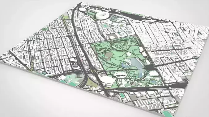 Varosliget park Budapest Hungary 3D model 3