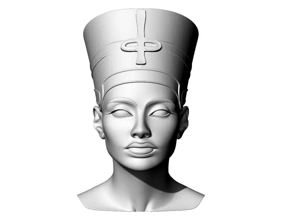 Nefertiti 3D print model_2