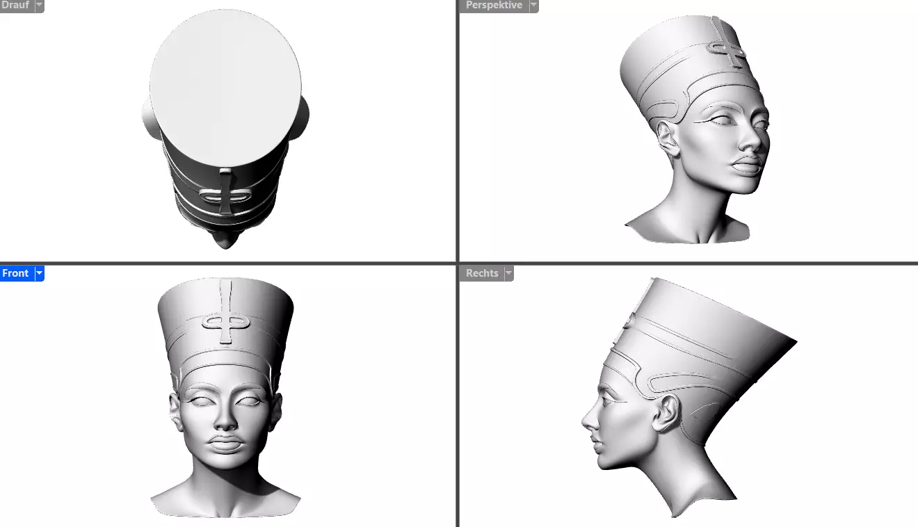Nefertiti 3D print model_5