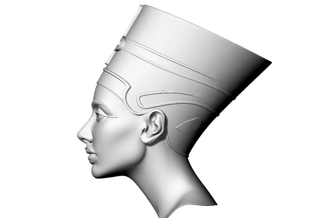 Nefertiti 3D print model_3