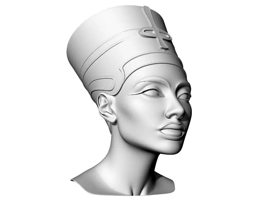 Nefertiti 3D print model_4