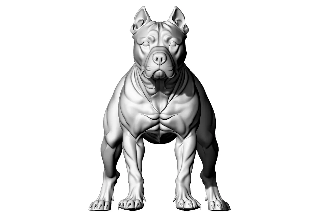 Dog Hund Kalb 3D print model