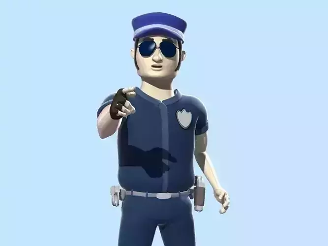 Cartoon Policeman