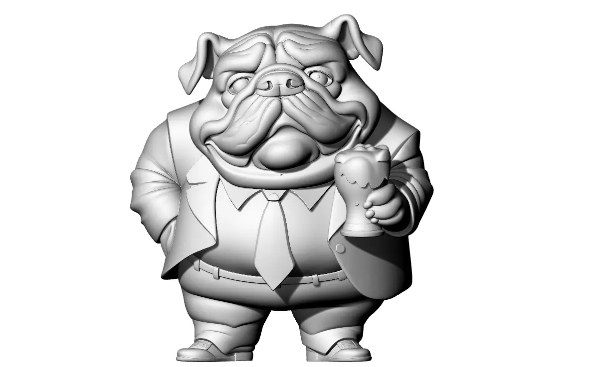 Fat Dogmann 3D print model