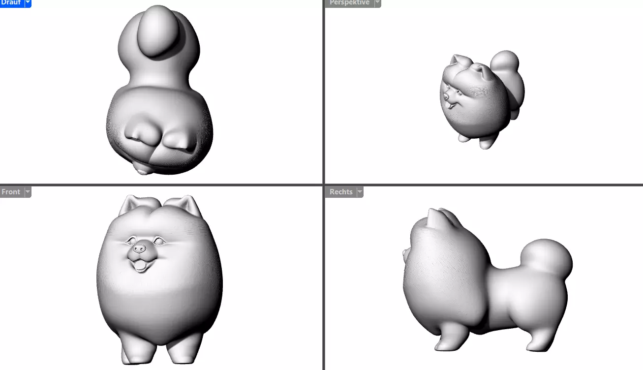 Dog Sweety 3D print model_2