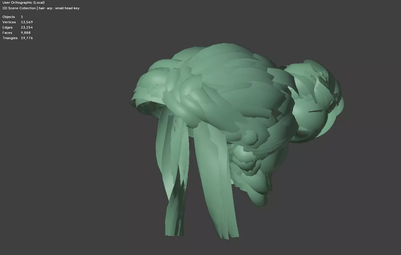 High Quality Female Character Model Two Rigged Versions Low-poly 3D model_3