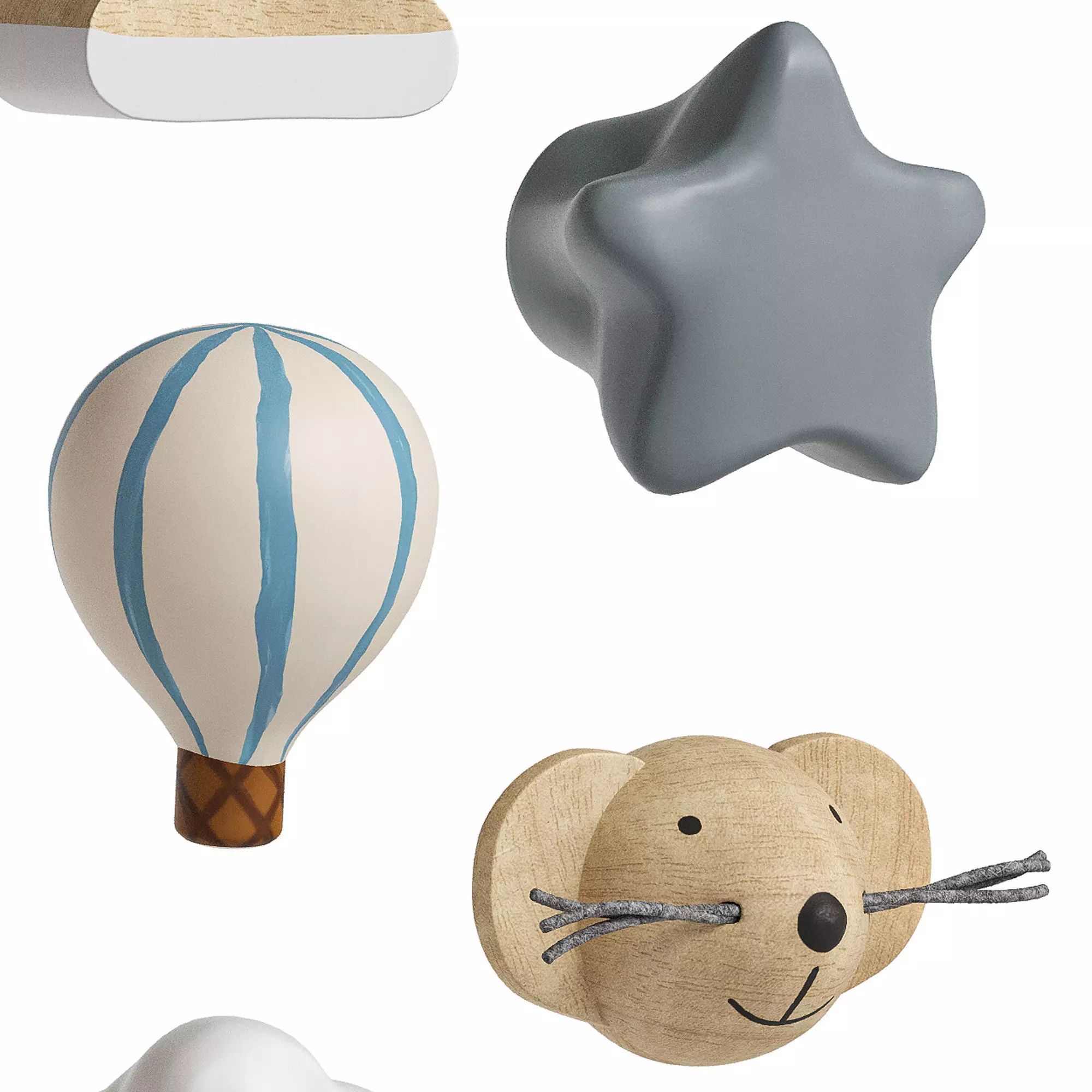 Zara Home Furniture Handle Set 3D model_1