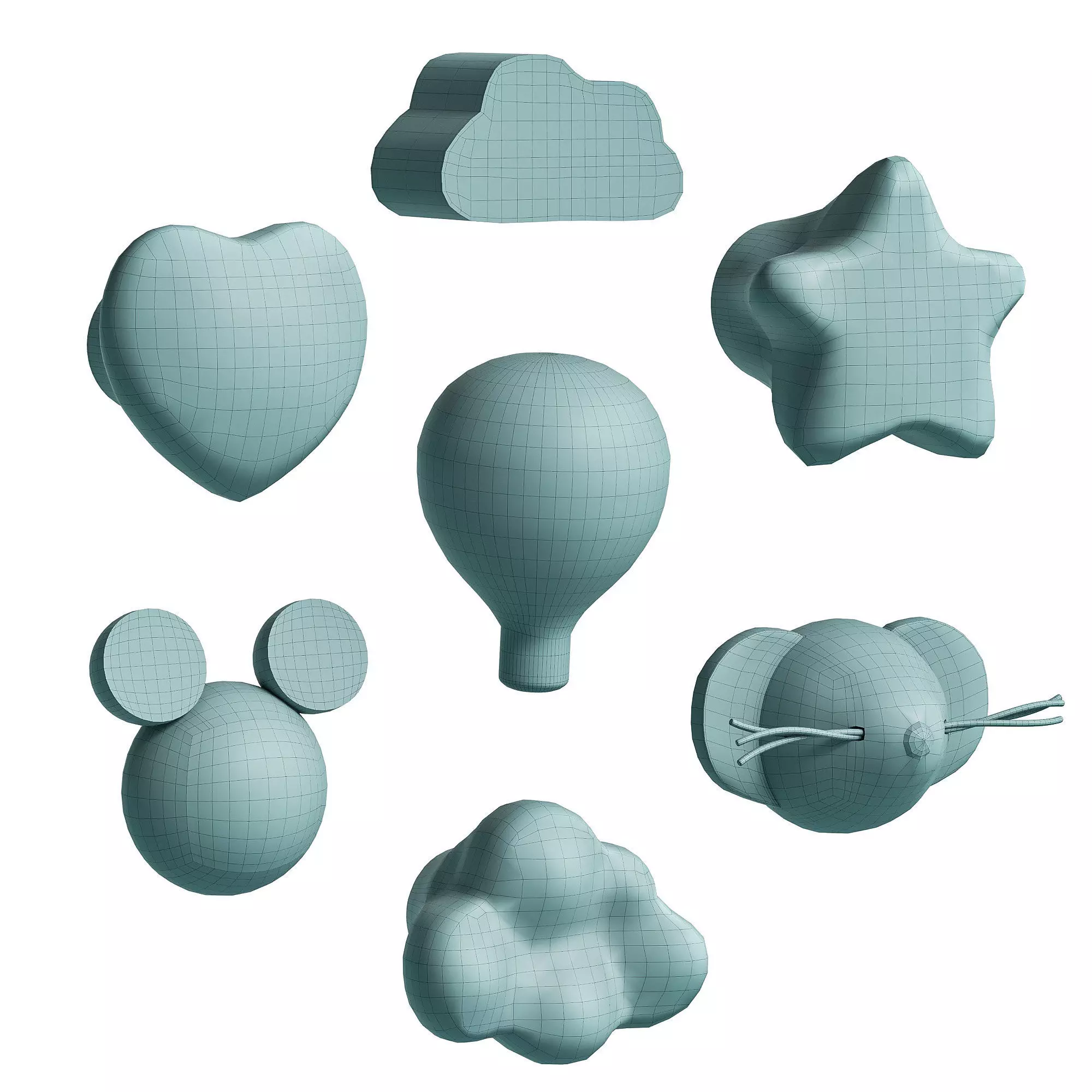 Zara Home Furniture Handle Set 3D model_4