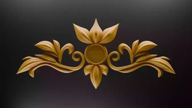 Corner Carved Plaster Molding Decoration