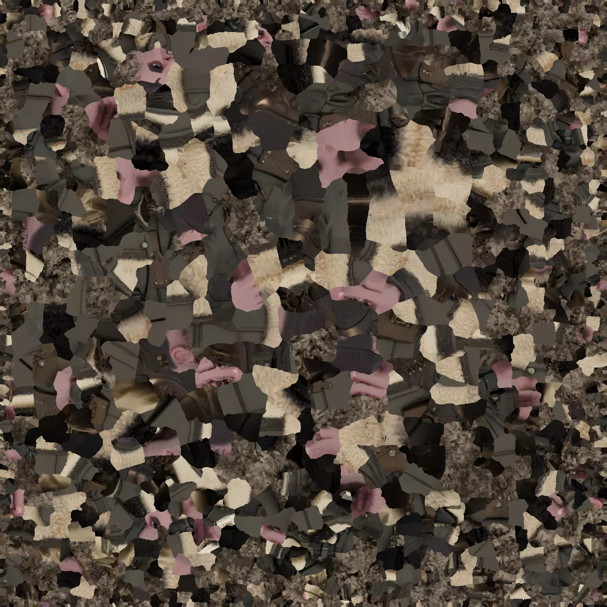 Winter Man Low-poly 3D model_5