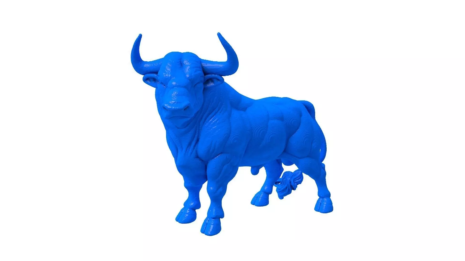 muscular bull - Bodybuilder Taurus - Golden Bull 3D print model