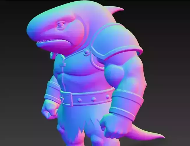 Shark Monster Big Muscle Haifisch 