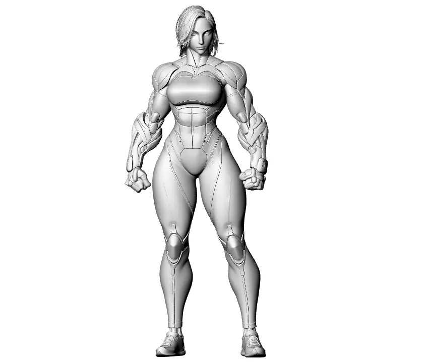Iron Lady Anime 3D print model_3