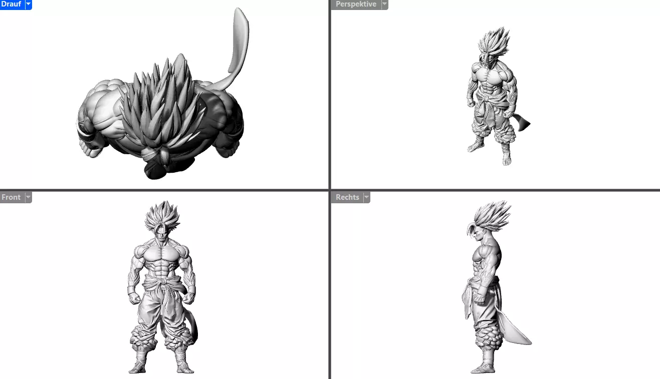 Mann Anime Big Muscle 3D print model_8