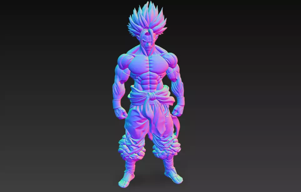 Mann Anime Big Muscle 3D print model_1