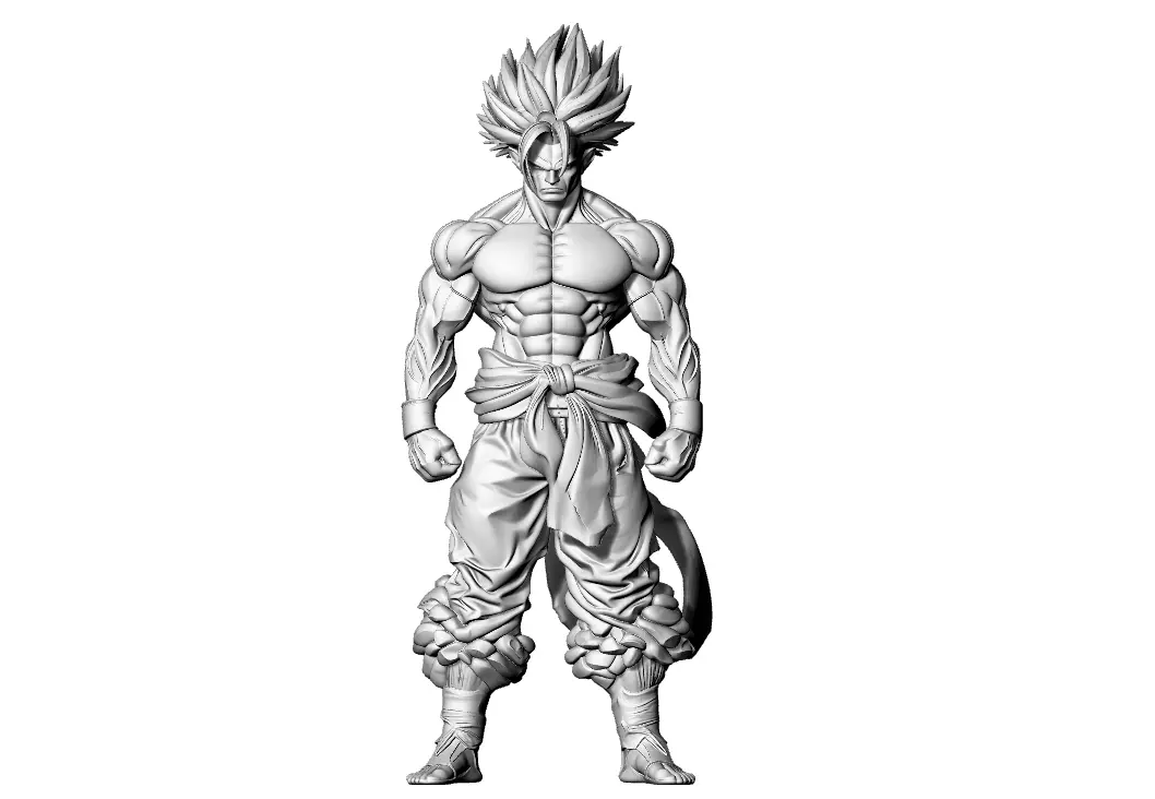 Mann Anime Big Muscle 3D print model_3
