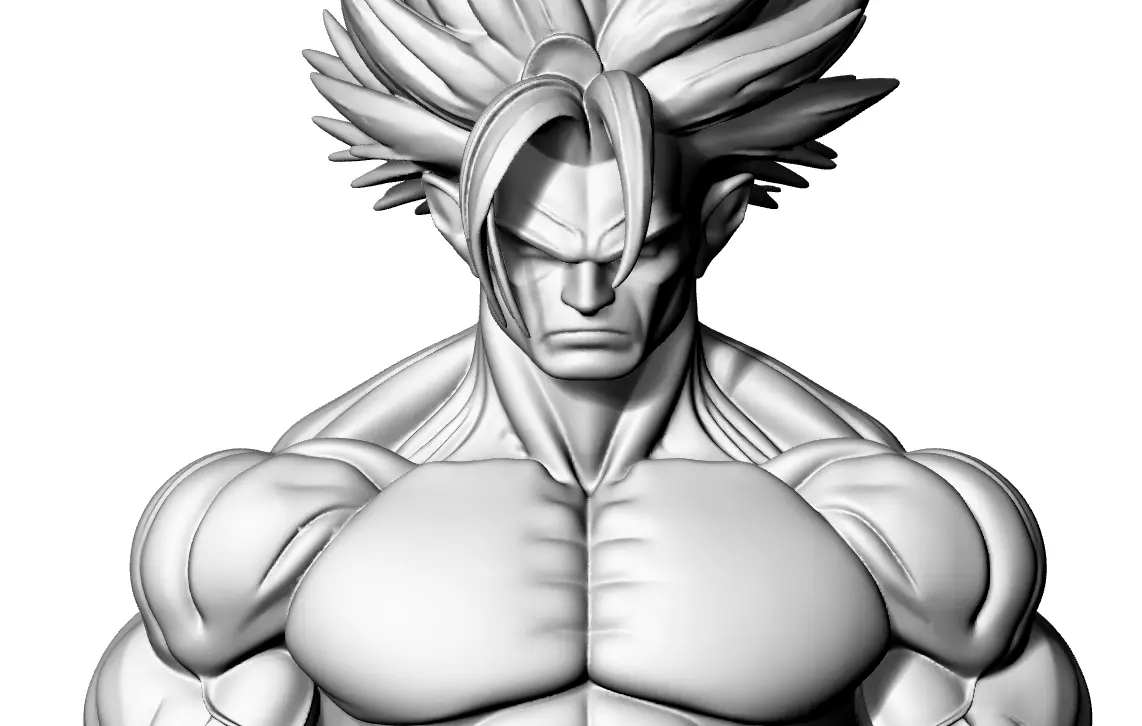Mann Anime Big Muscle 3D print model_7