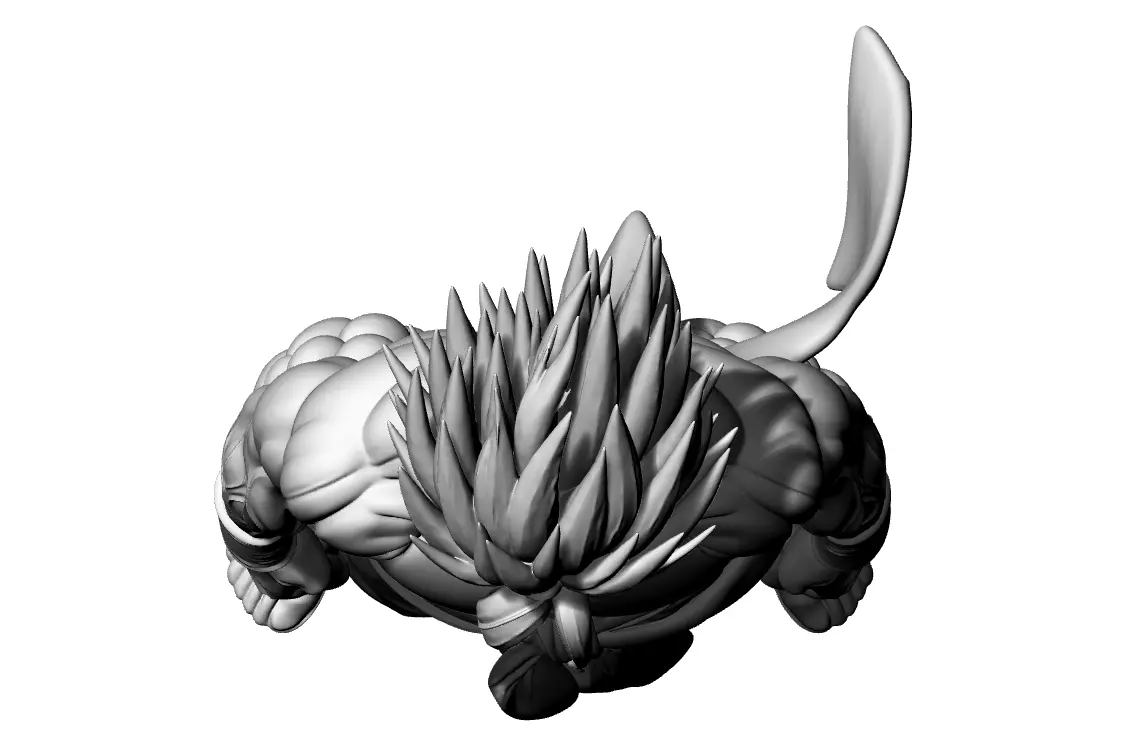 Mann Anime Big Muscle 3D print model_6