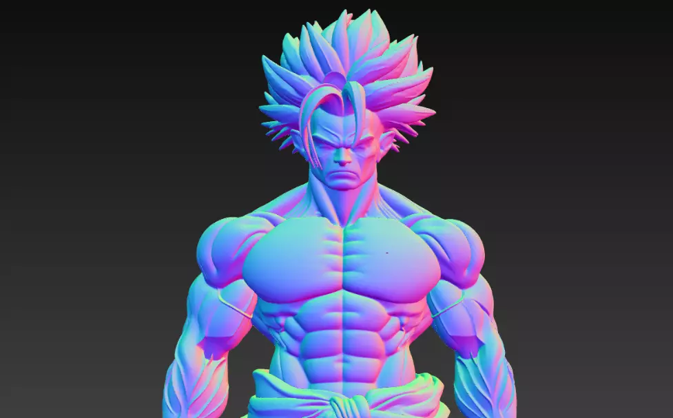 Mann Anime Big Muscle 3D print model_0
