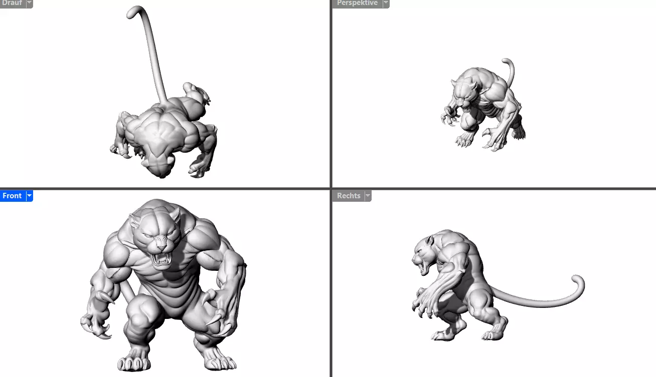 Monstro Nomro Tieger 3D print model_5