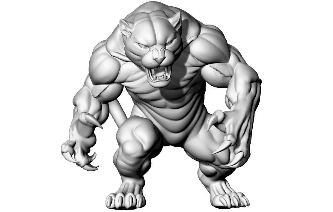 Monstro Nomro Tieger 3D print model_2