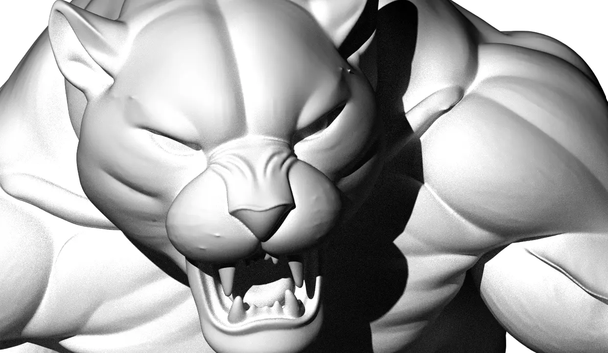 Monstro Nomro Tieger 3D print model_1