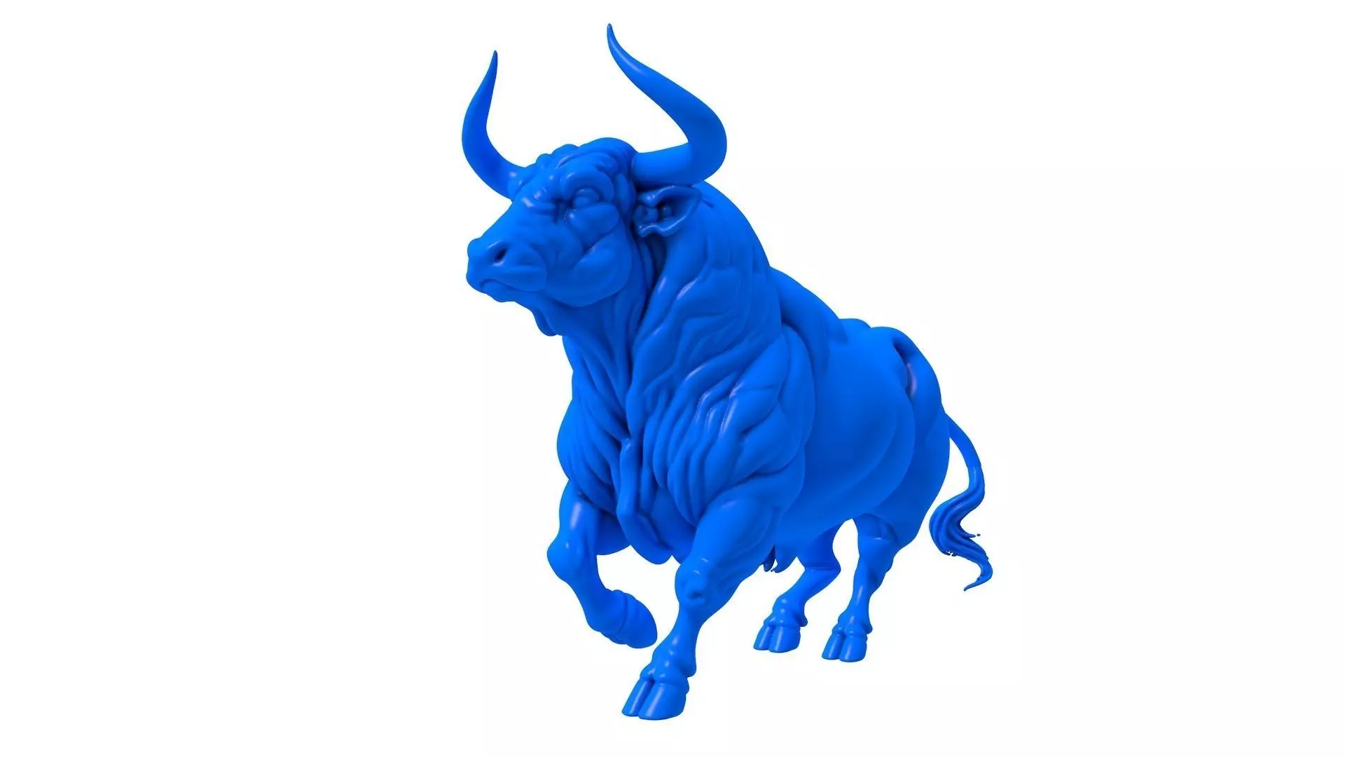 muscular bull - Bodybuilder Taurus - Golden Bull - Bull Head 3D print model