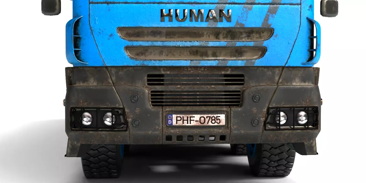 Rigged Dump Truck 3-Pack Construction Vehicles Bundle 3D model_9