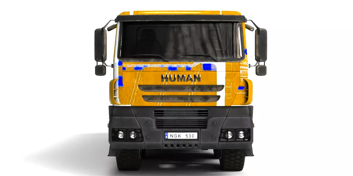 Rigged Dump Truck 3-Pack Construction Vehicles Bundle 3D model_38