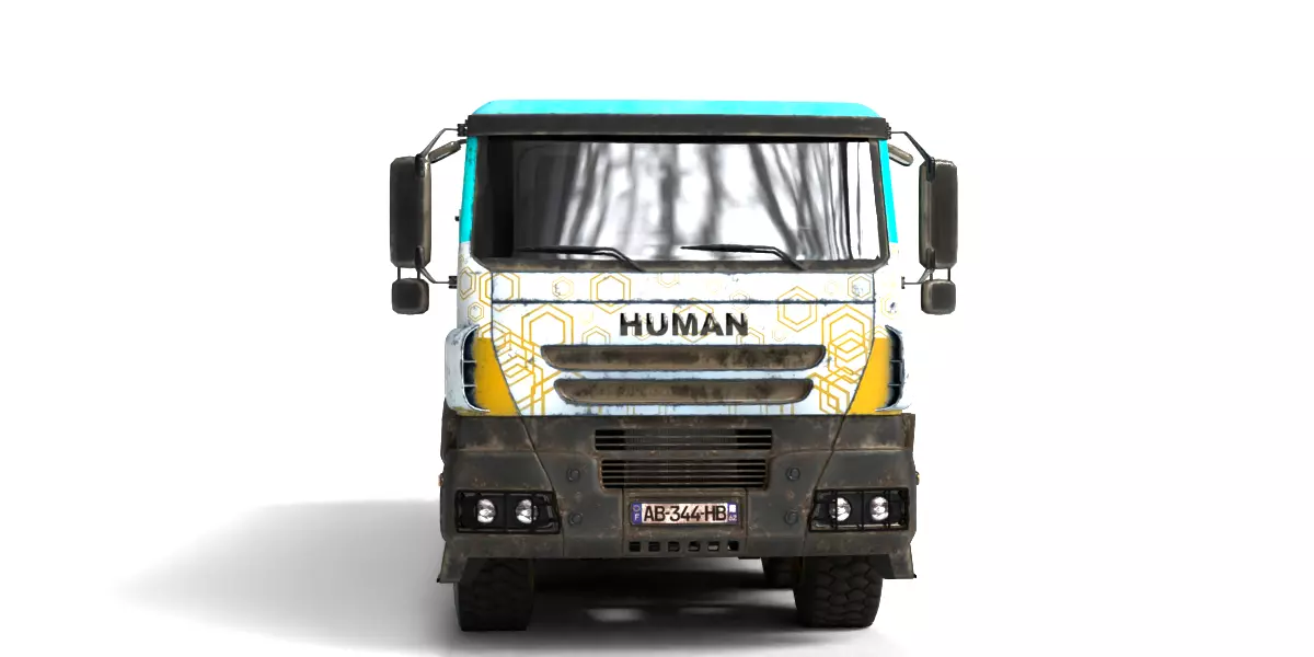 Rigged Dump Truck 3-Pack Construction Vehicles Bundle 3D model_24