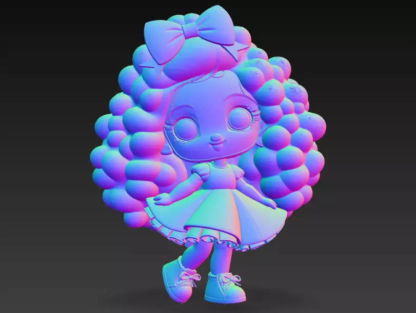 Smal Sweet Girl 3D print model