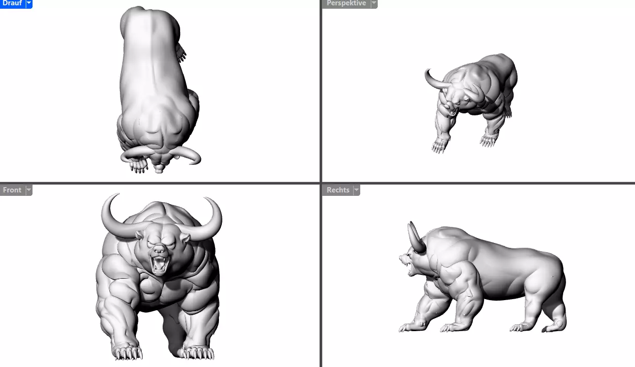 Buffel Bear Monster Muscle Big 3D print model_6