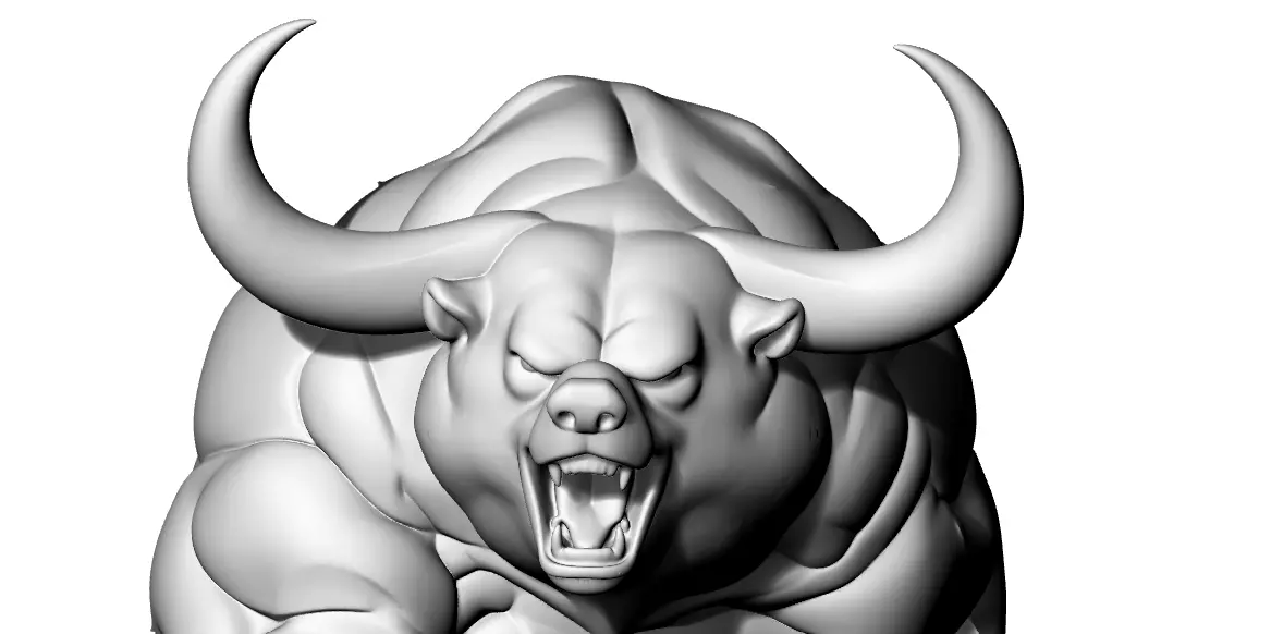 Buffel Bear Monster Muscle Big 3D print model_1