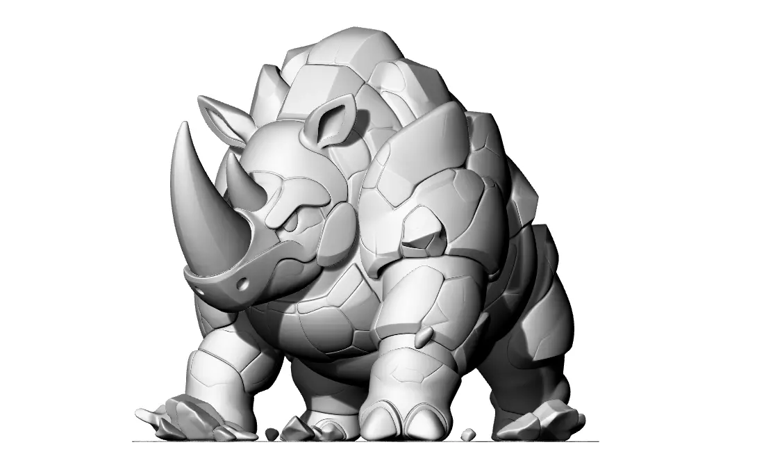 Rhino Wild Monster 3D print model_0