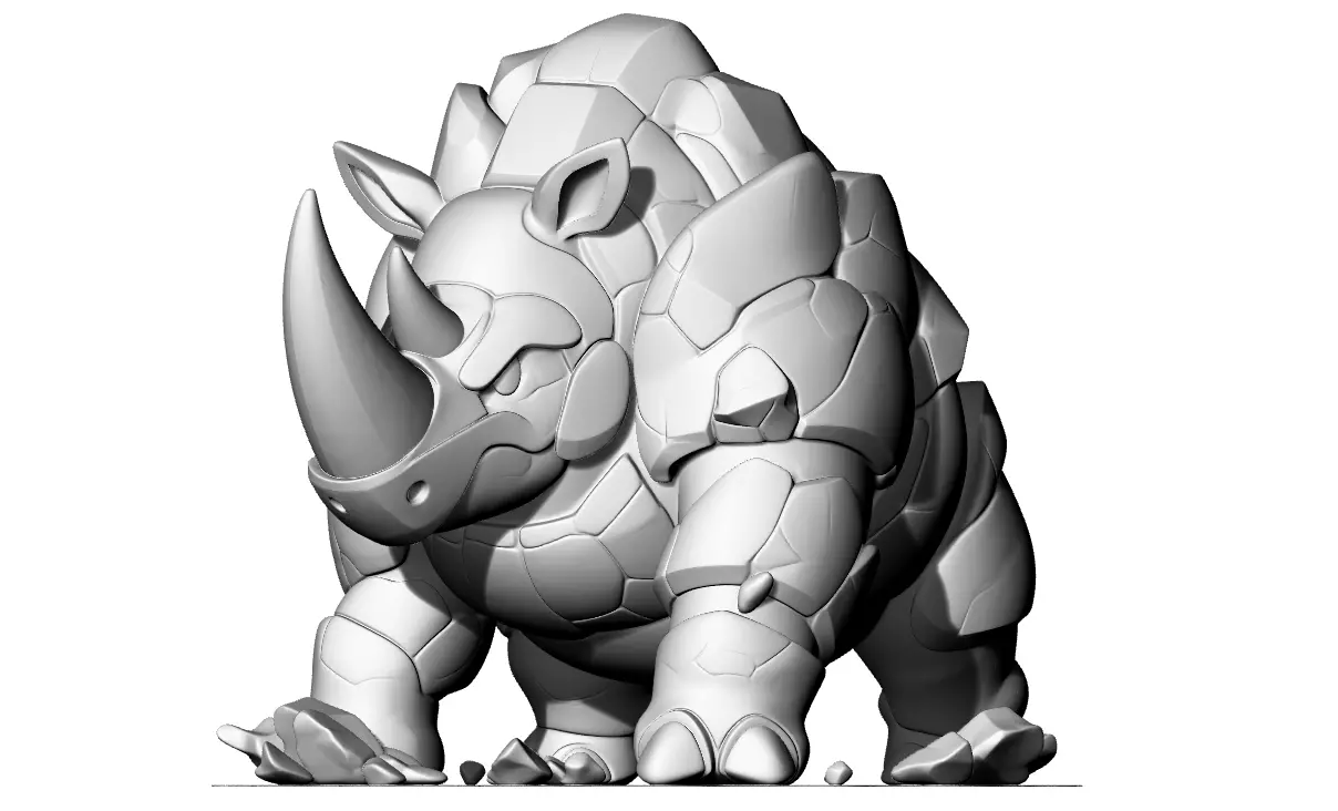 Rhino Wild Monster 3D print model_1