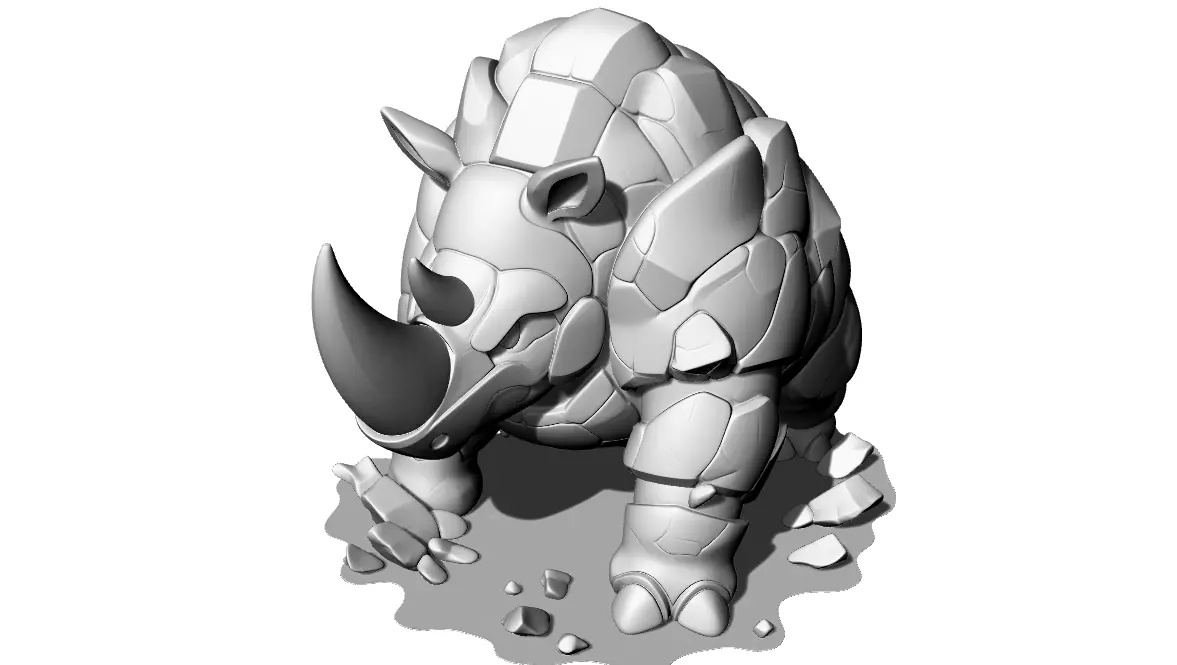 Rhino Wild Monster 3D print model_2