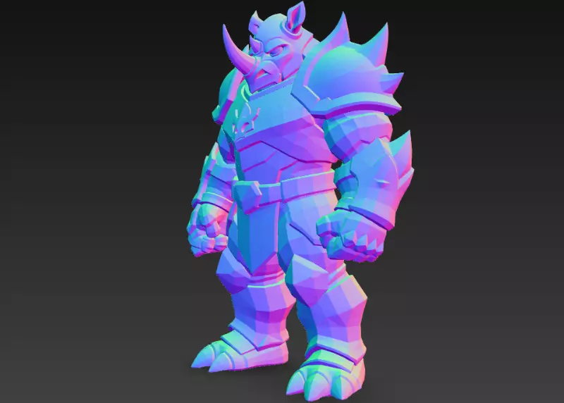 Iron Monster Rhino 3D print model
