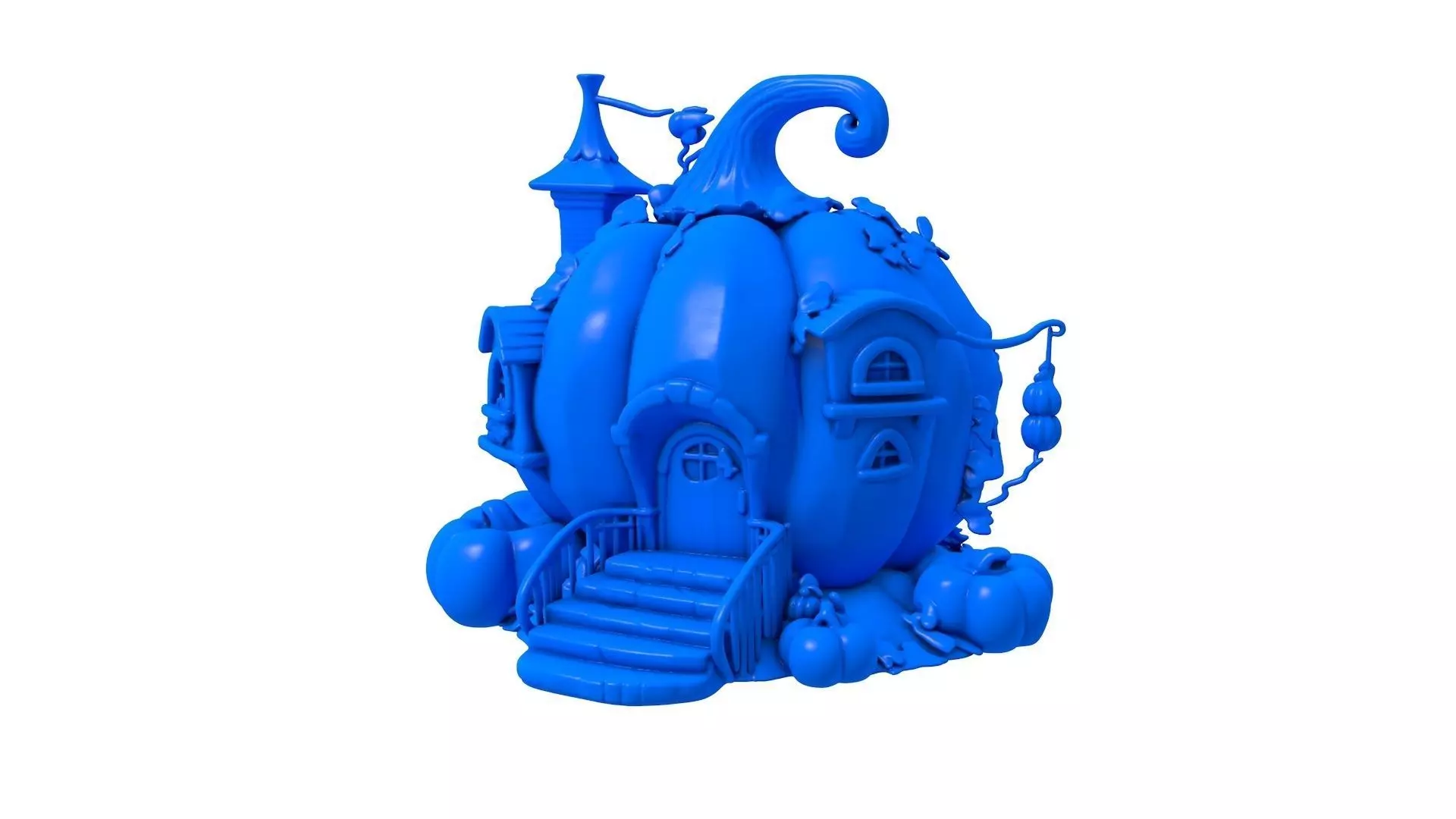 pumpkin home -  pumpkin - home - Whimsical Pumpkin  3D print model_0