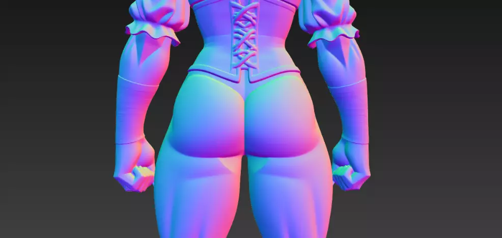 Lady Monster 3D print model_0