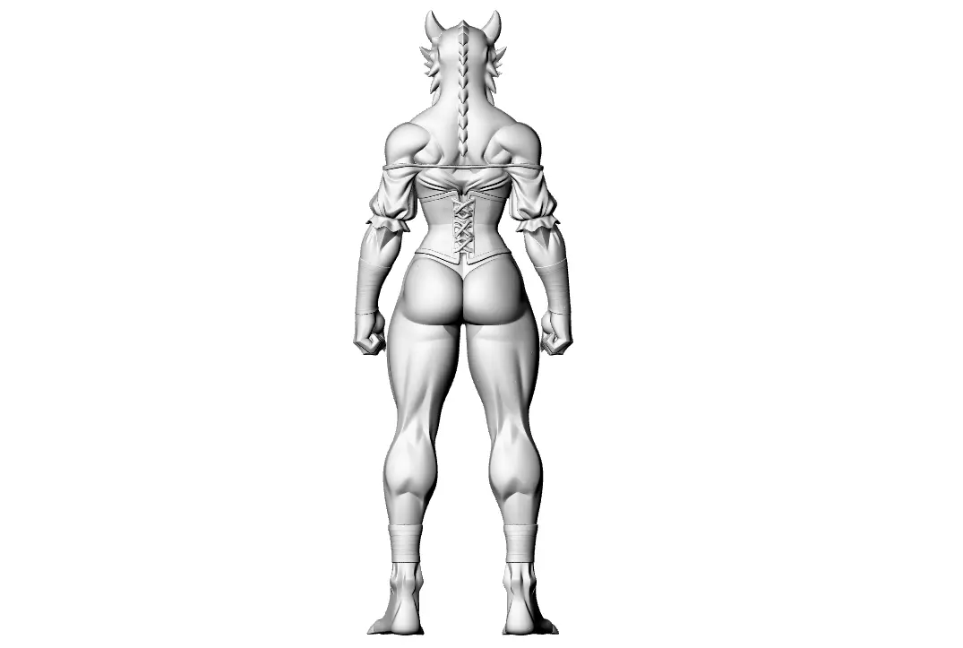 Lady Monster 3D print model_5