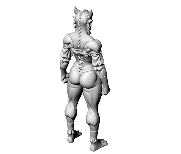 Lady Monster 3D print model_8