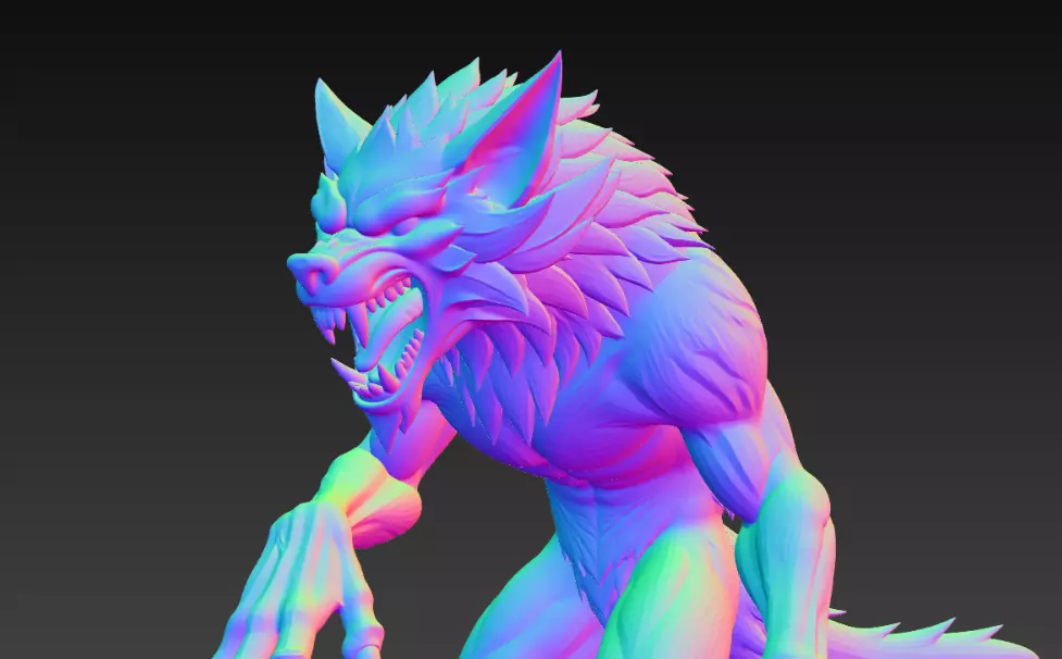 Wolf Monster 3D print model