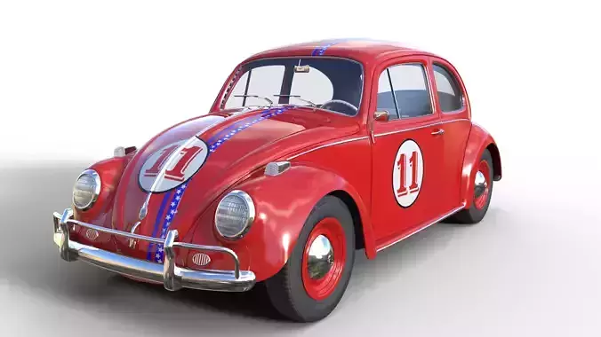 The Crimson Comet Classic VW Beetle Racer 11 