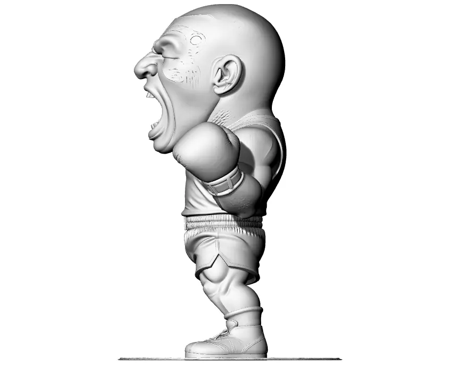 funny mike tyson 3D print model_4